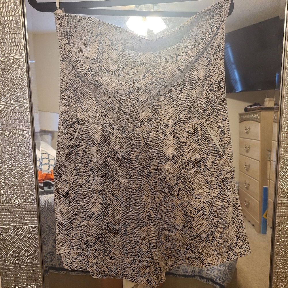 Snake print romper